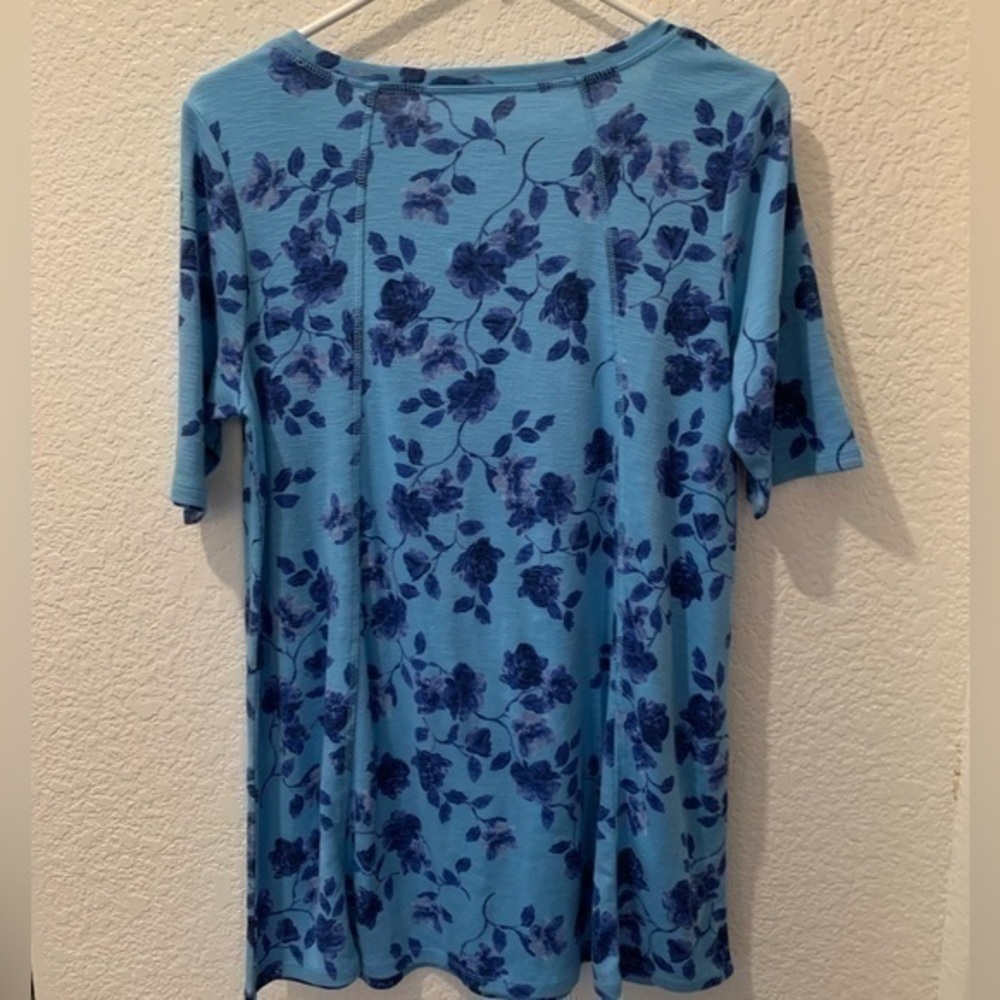 J Jill Pima Cotton floral top - Picture 8 of 10